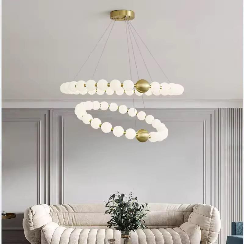 2 Ring LED Pendant Light Fixture