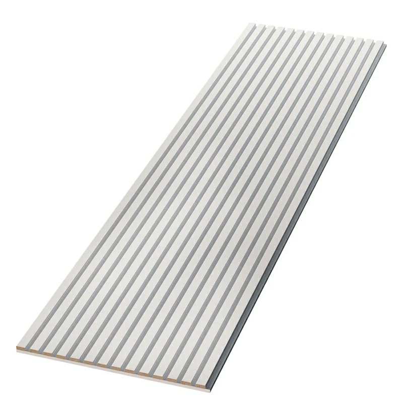 White Acoustic Veneer Slat Wall Panel