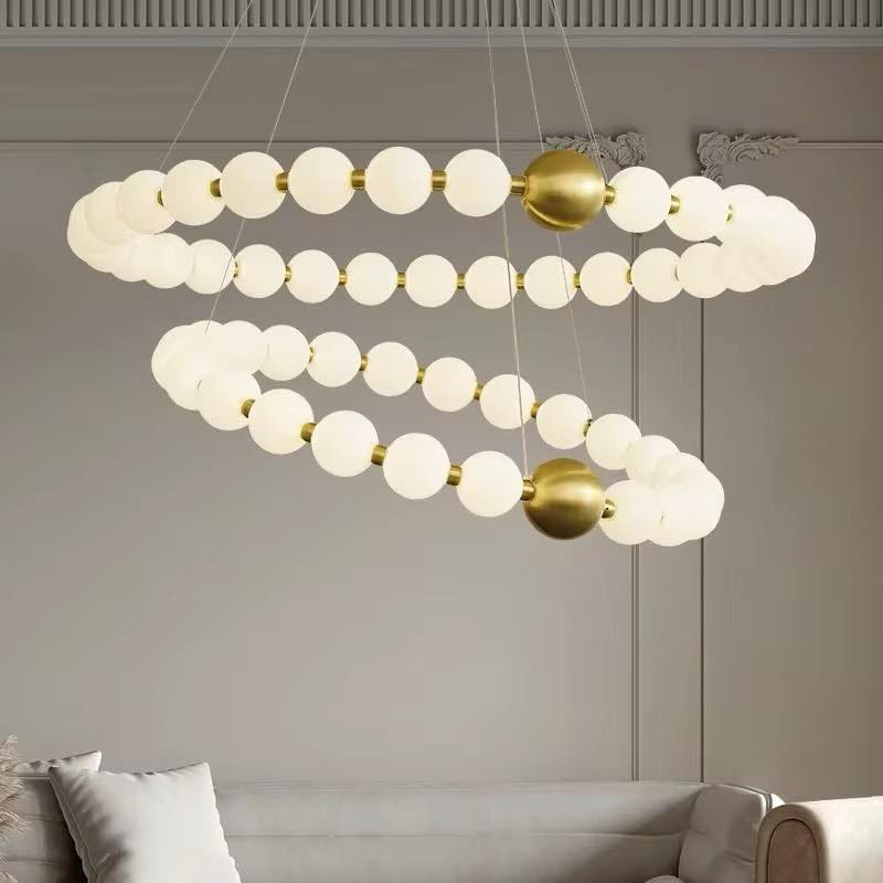 2 Ring LED Pendant Light Fixture