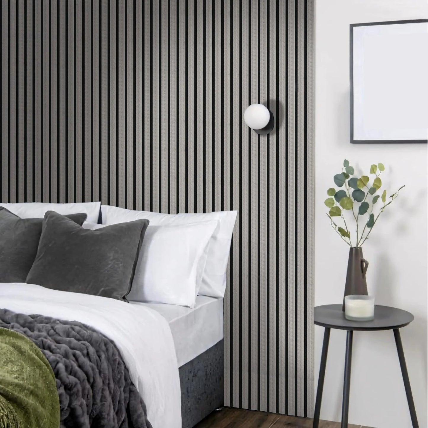 Grey Acoustic Veneer Slat Wall Panel