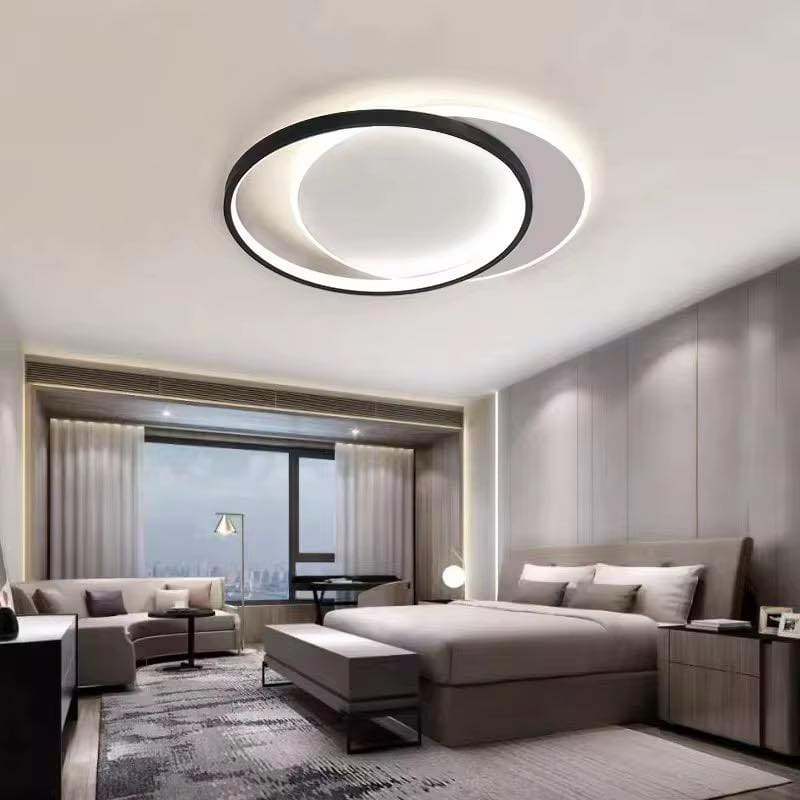 Black LED Flush Mount Ceiling Light