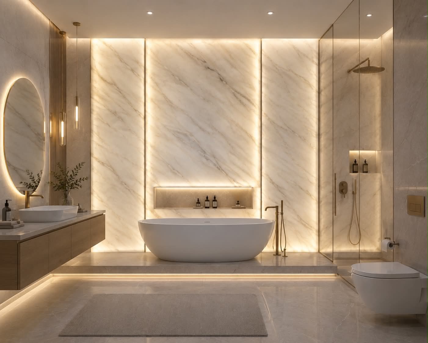 Backlit Onyx Wall Panel – Natural White Rich Onyx