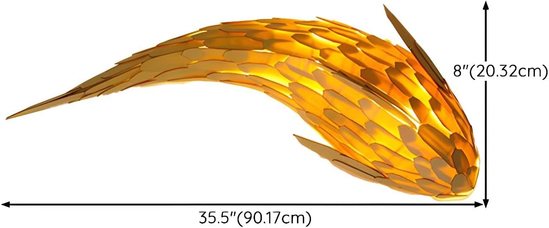 Modern Wooden Fish Shape Wall Sconce