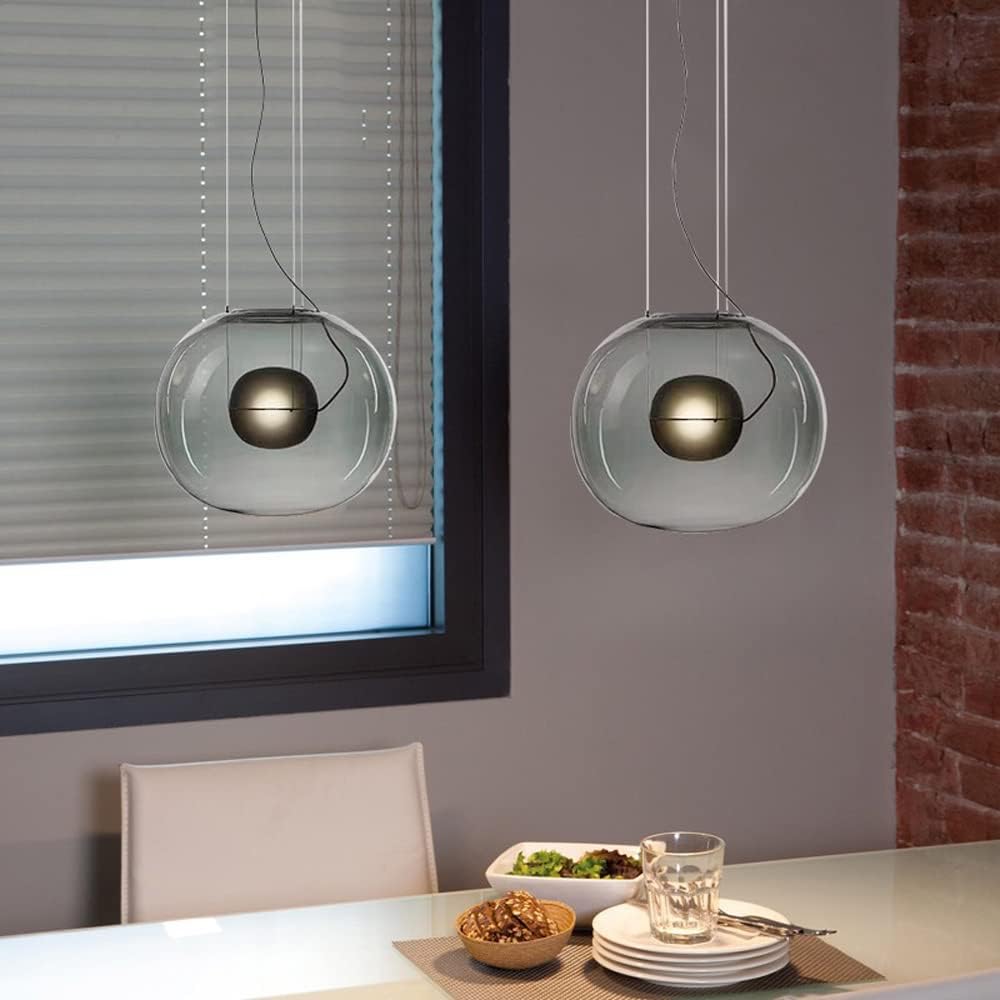 1 Light Transparency Glass Chrome Finish