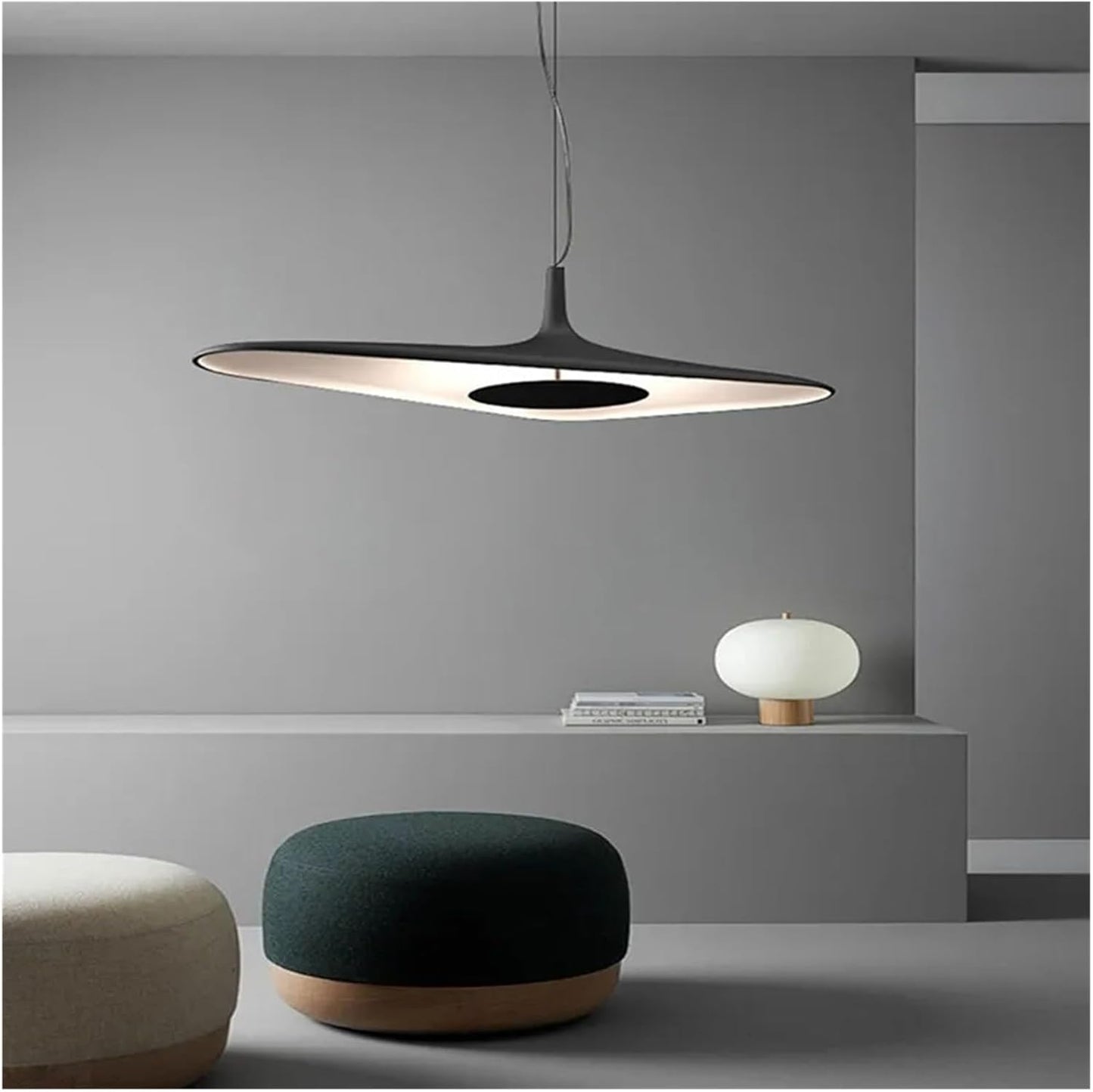 Black Resin Modern Pendant Light