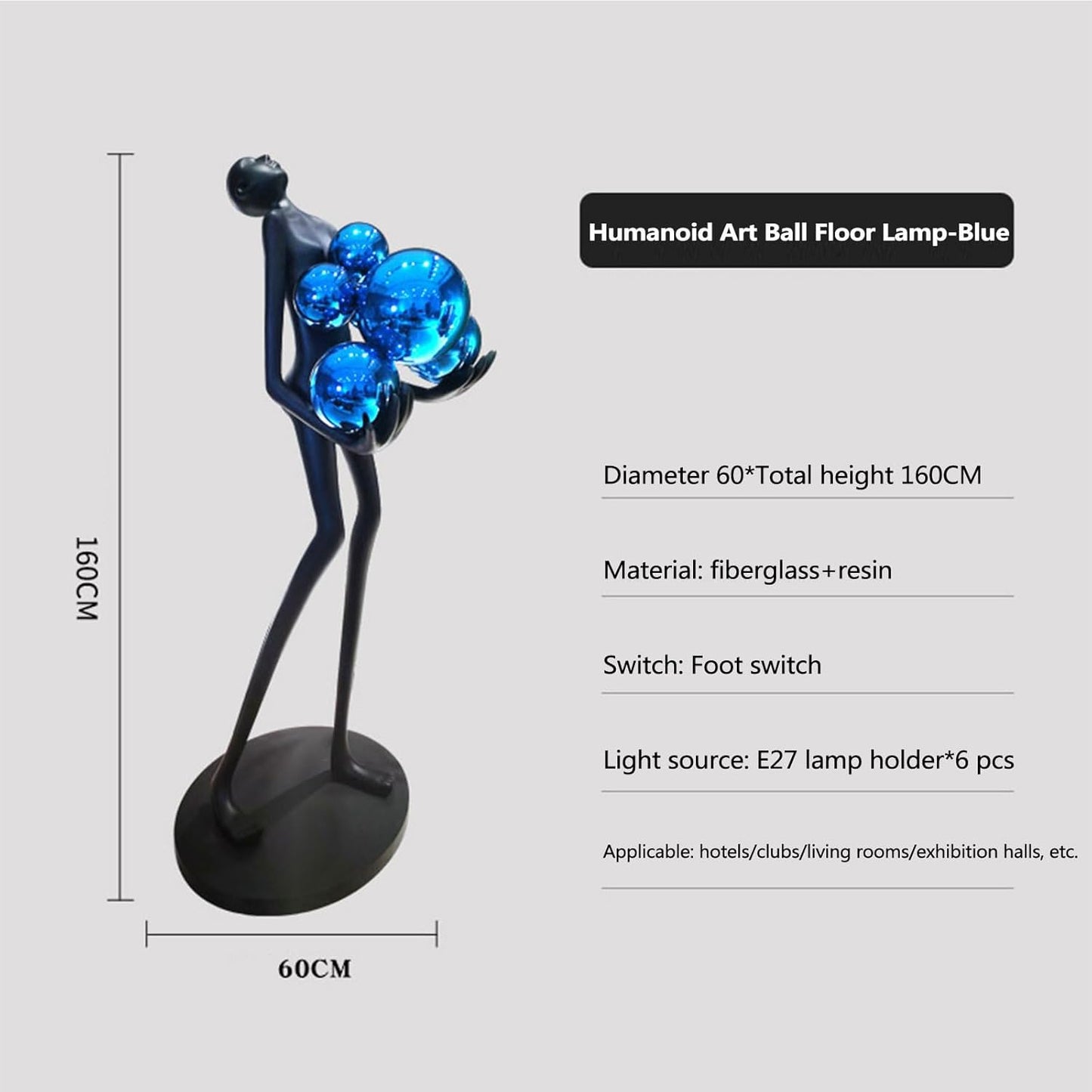 Ally Human Sculpture Lamp