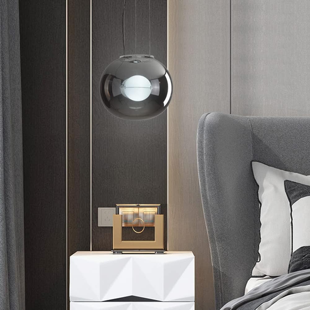 1 Light Transparency Glass Chrome Finish