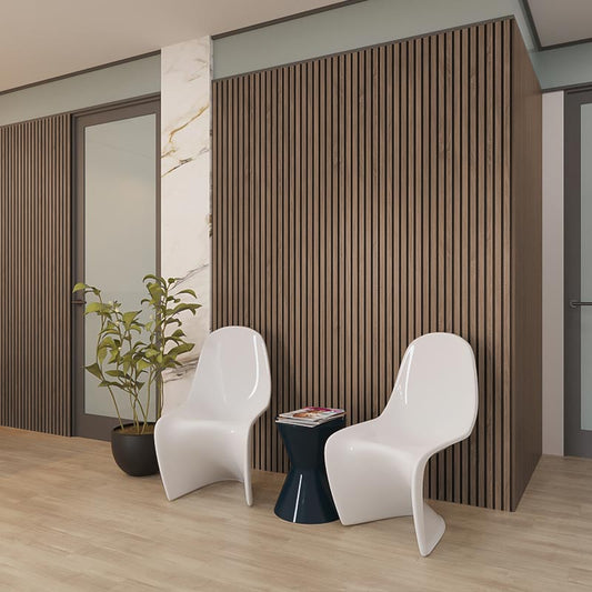 Natural Veneer Slats Wall Panel Walnut