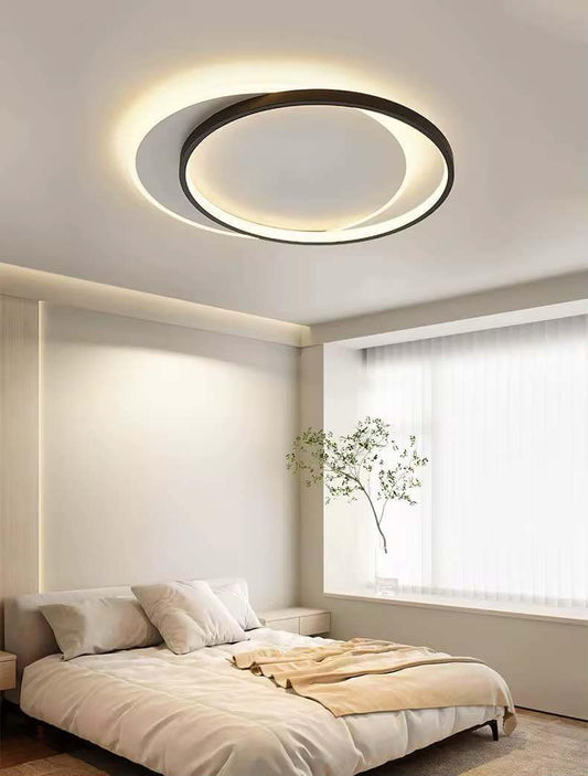 Black LED Flush Mount Ceiling Light