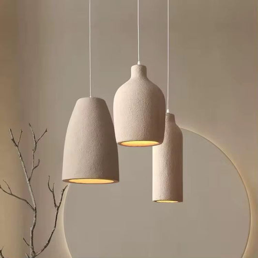 Designer Minimalist LED Chandelier Cement-3 lights