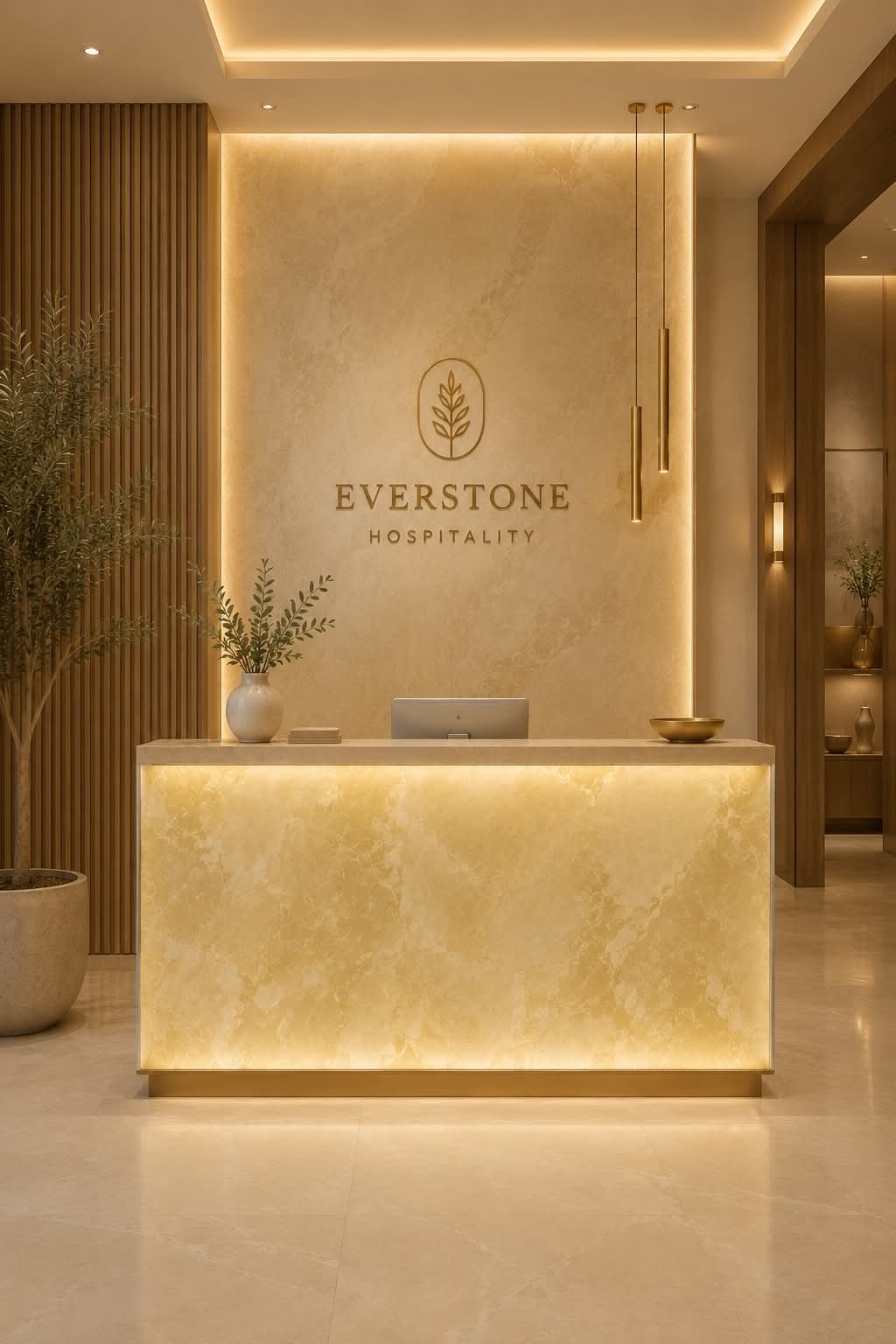 Backlit Onyx Wall Panel – Emily