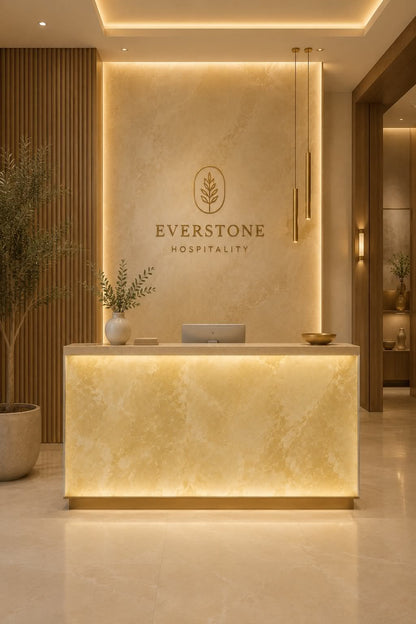 Backlit Onyx Wall Panel – Emily