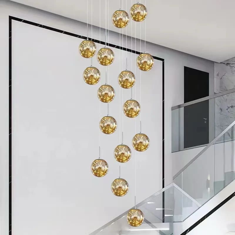 Staircase LED Chandelier Crystal