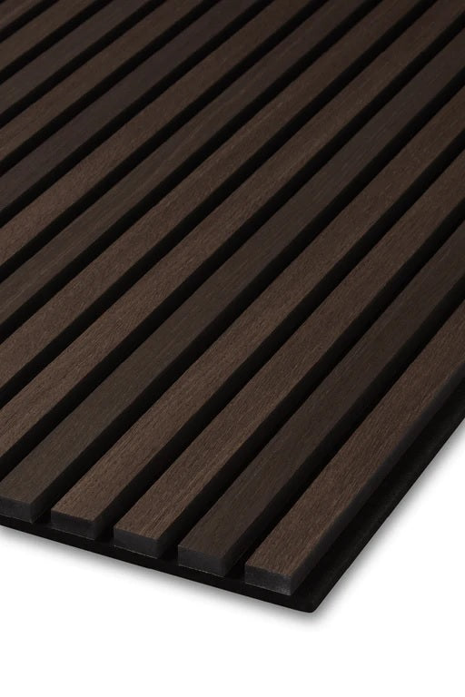 Smoked Oak Slats Wall Panel