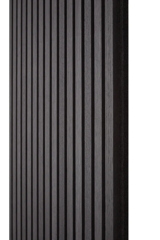 Ebony Black Slats Wall Panel