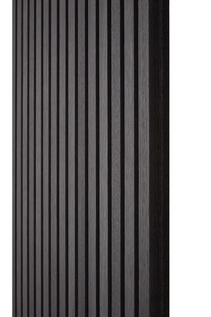 Ebony Black Slats Wall Panel