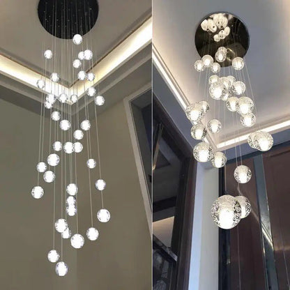 MODERN CRYSTAL RAINDROPS CHANDELIER LIGHT