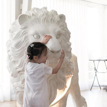 Lion Floor Lamp Sculpture