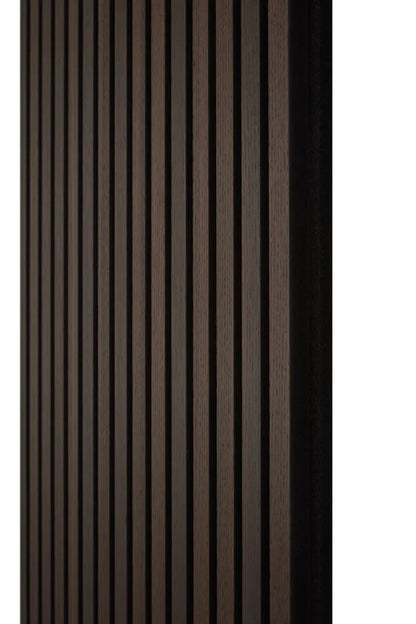 Smoked Oak Slats Wall Panel