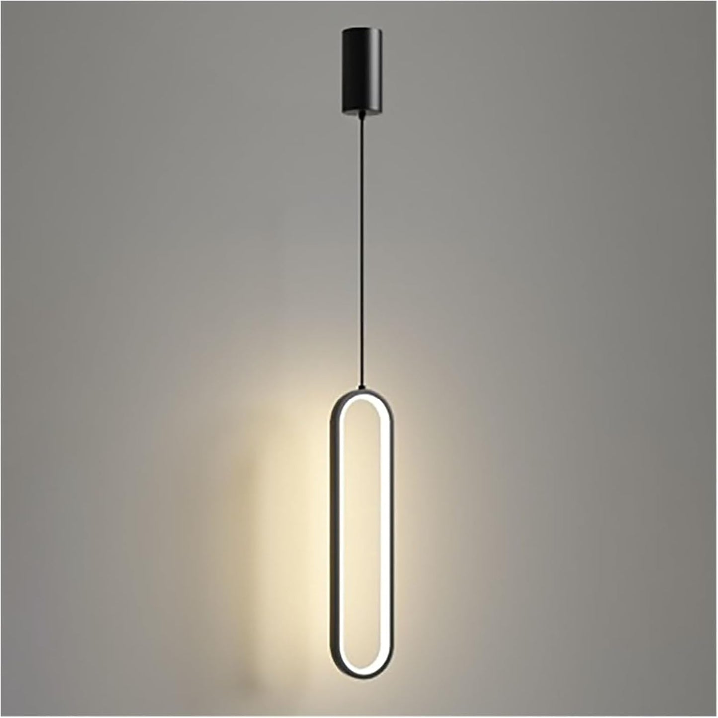 Hanging Dimmable Oval Ring Pendant Light