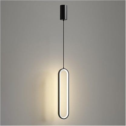 Hanging Dimmable Oval Ring Pendant Light