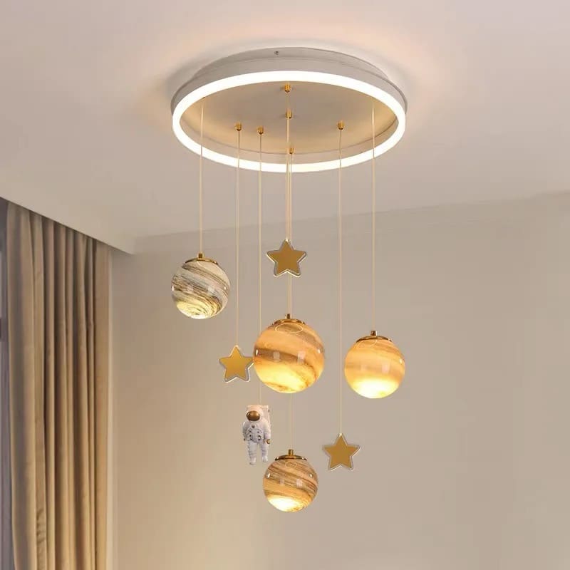 Astronaut in Space Kids Ceiling Light