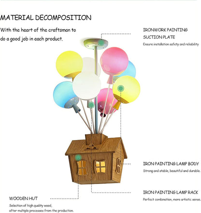 Colorful Air Balloon Pendant Ceiling Light (Six Balls)