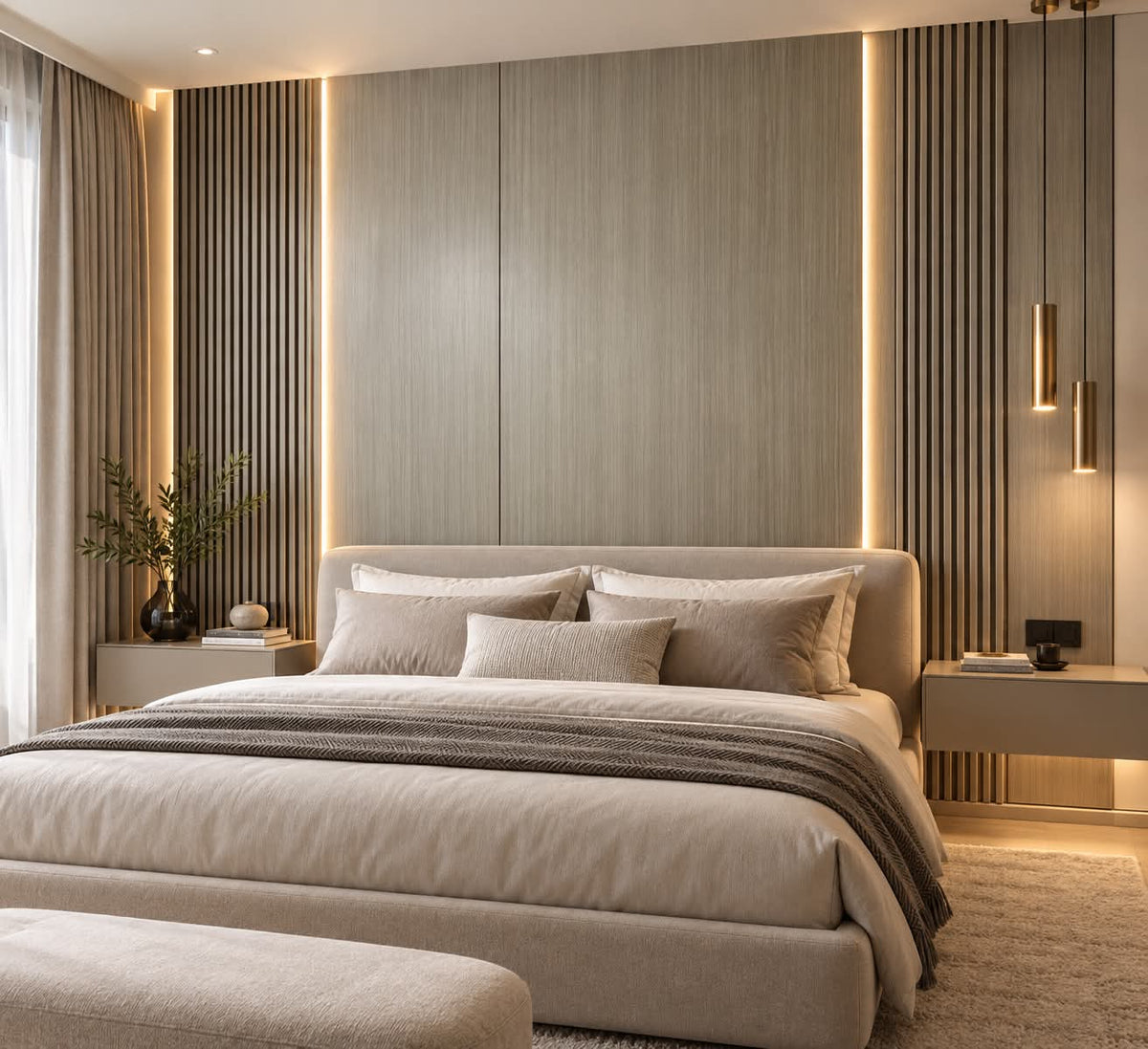 Bamboo Steel Gray Board & Matching Slats