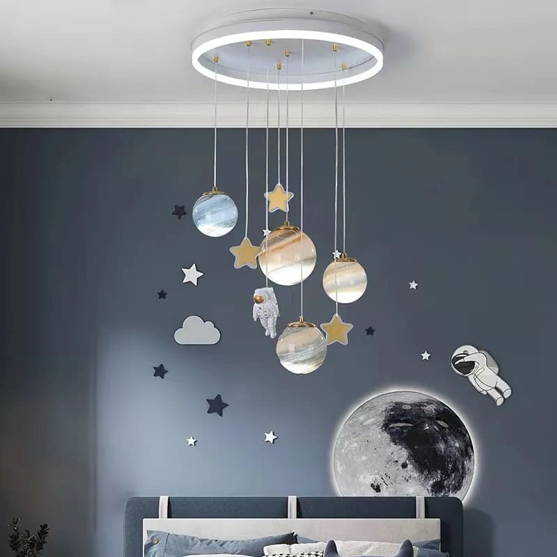 Astronaut in Space Kids Ceiling Light