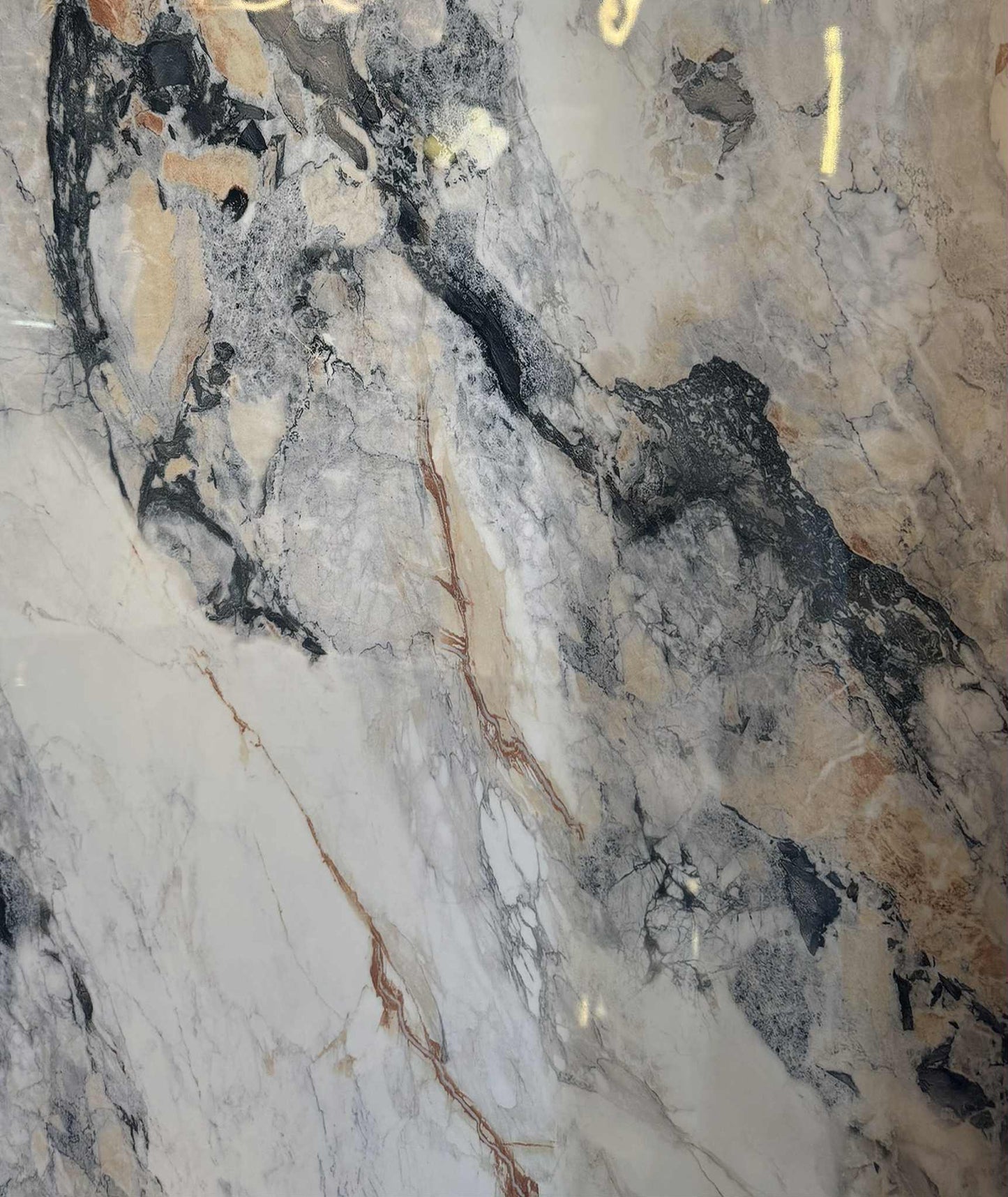 UV Marble Sheet Panel-Deep Ocean