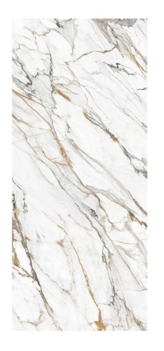 UV Marble Sheet Panel-Snow Drift