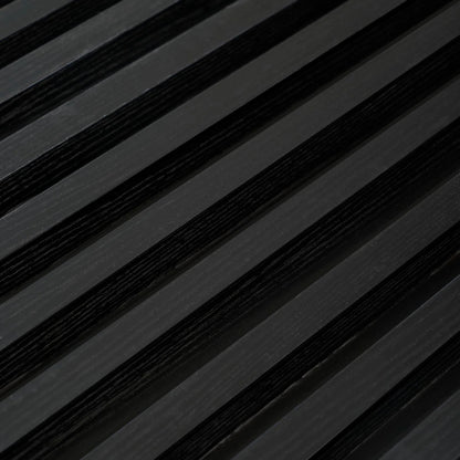 Ebony Black Slats Wall Panel