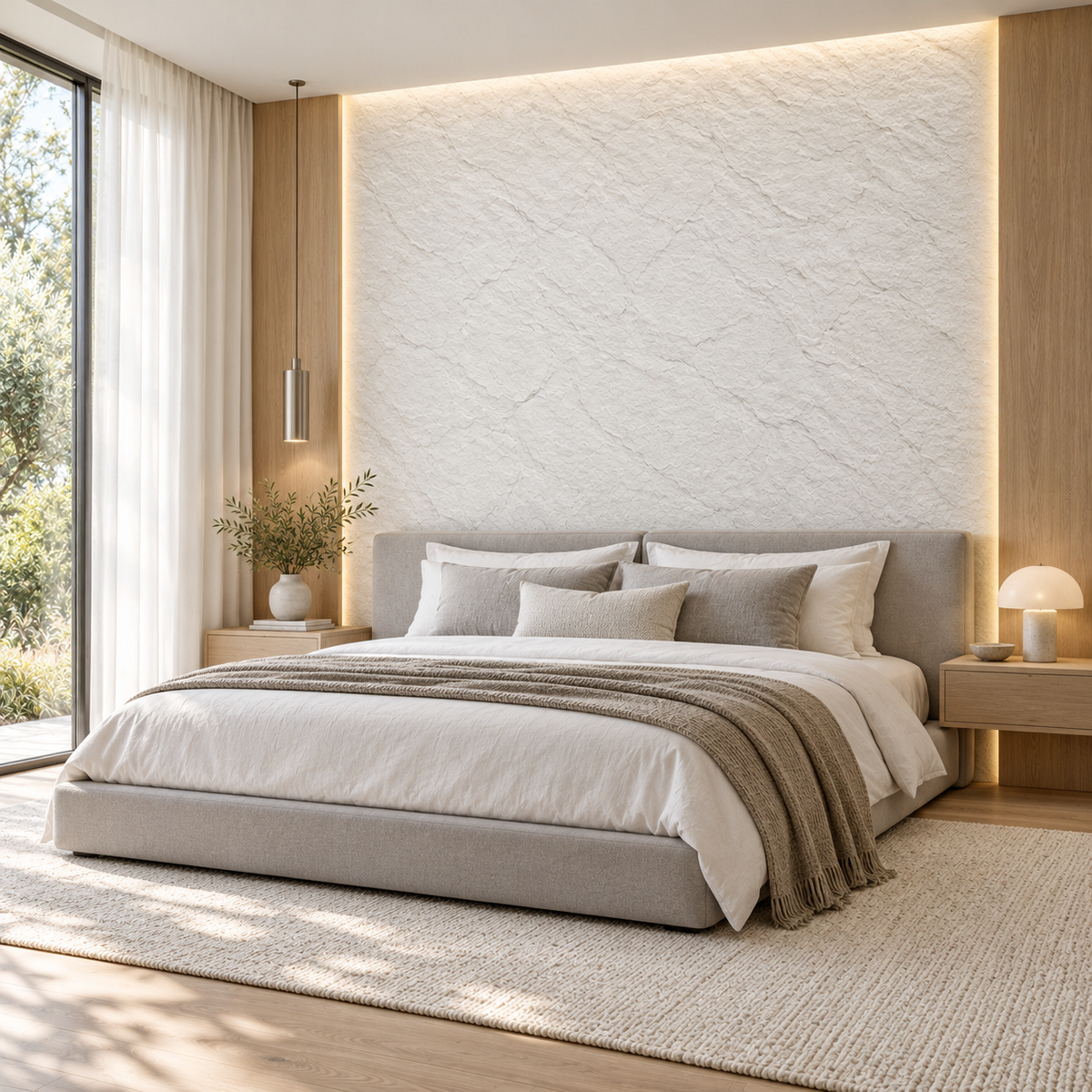 White Cloudstone Soft Ceramic Panel - 118″ × 24″ PICK UP ONLY