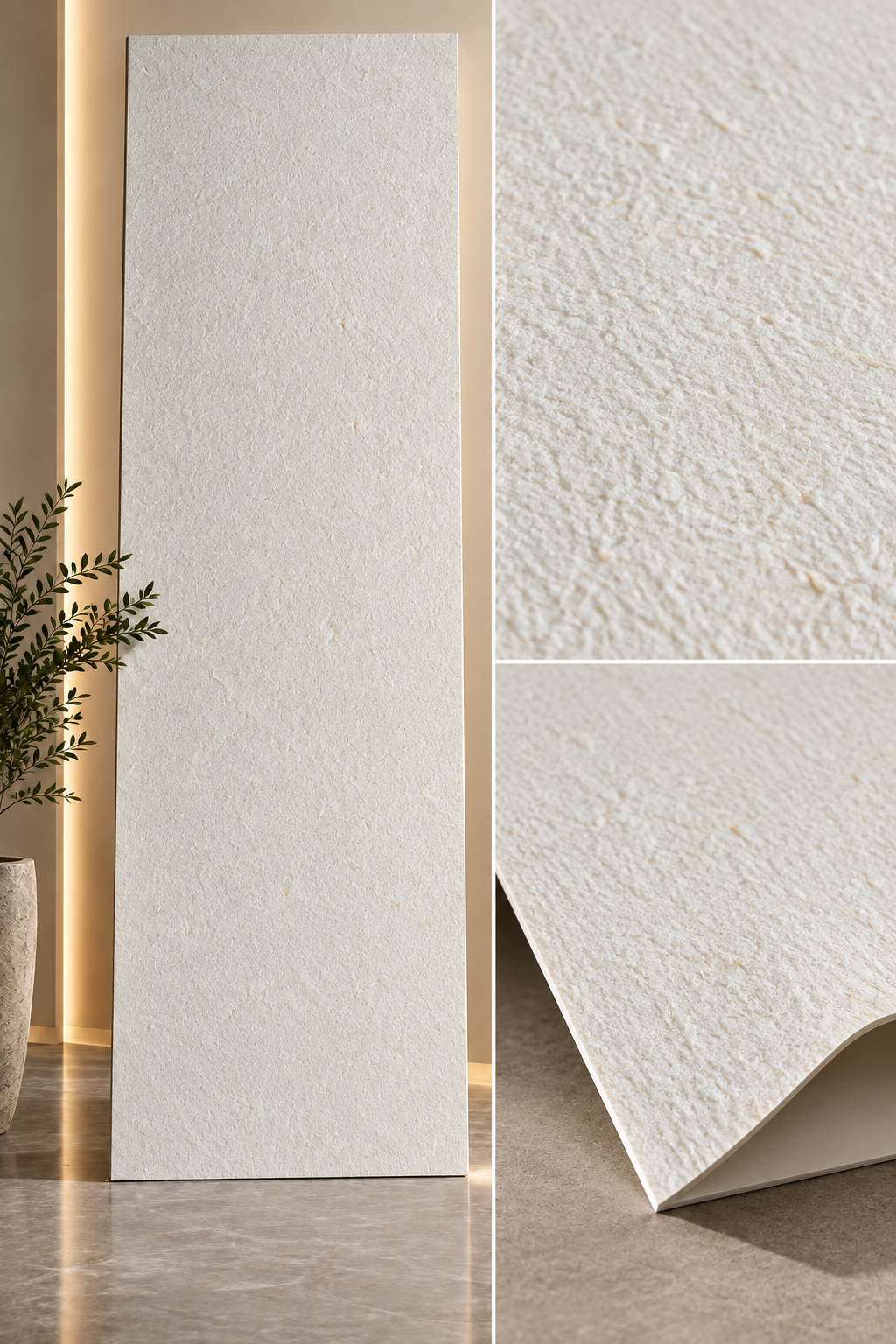 Arctic White Soft Ceramic Panel - 118″ × 24″ PICK UP ONLY
