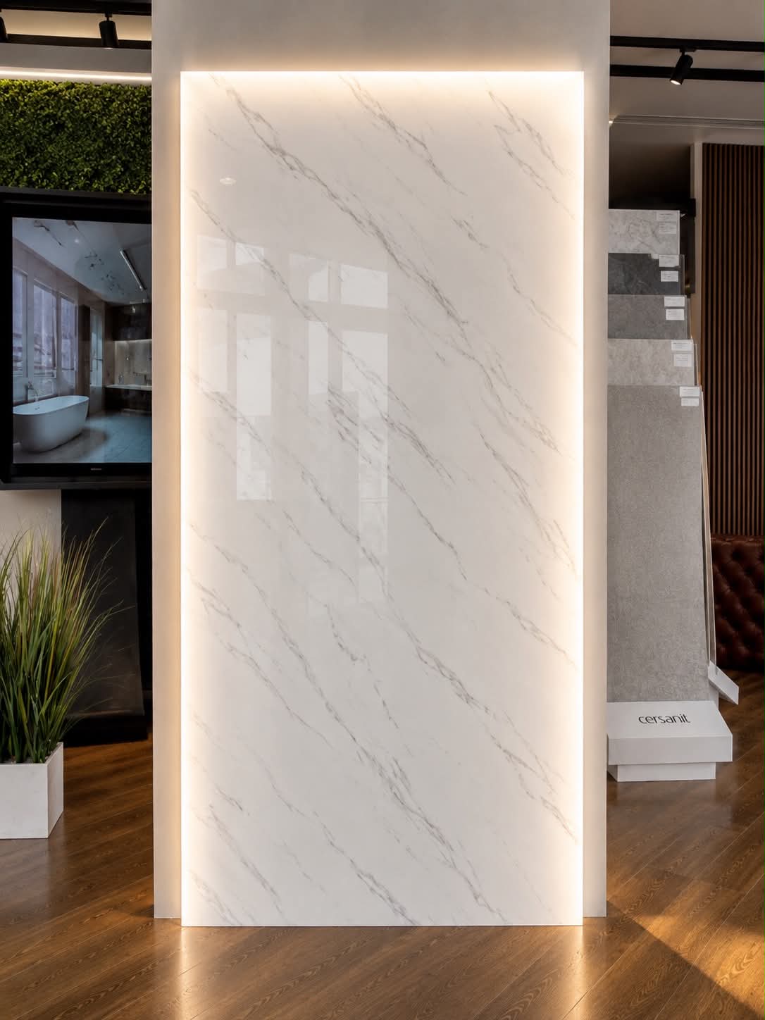 Backlit Onyx Wall Panel – Natural White Rich Onyx