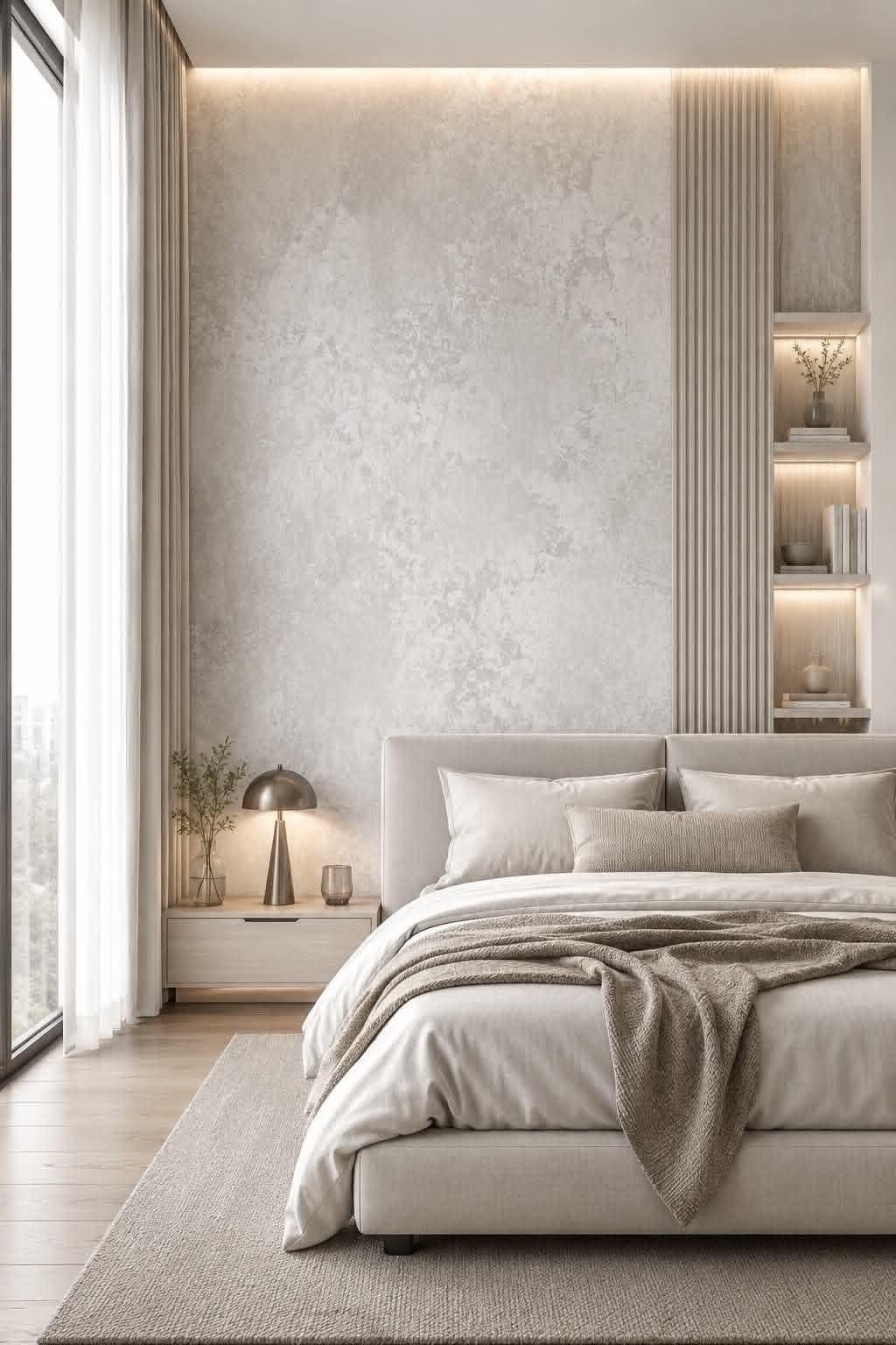 Textured Stone Pattern Panel Soft Ivory PICK UP ONLY