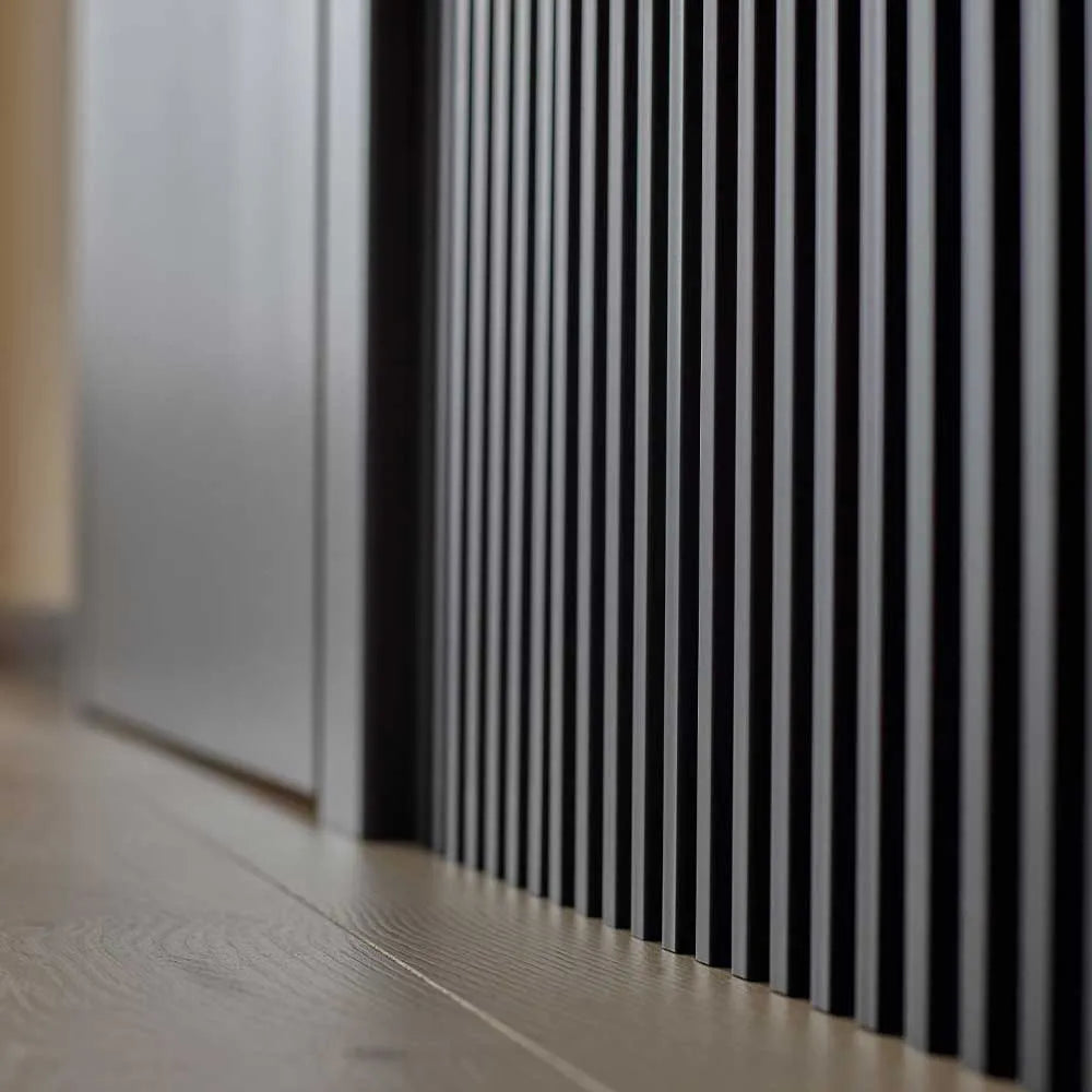 Black Slat Wall Panel 104" x 5"