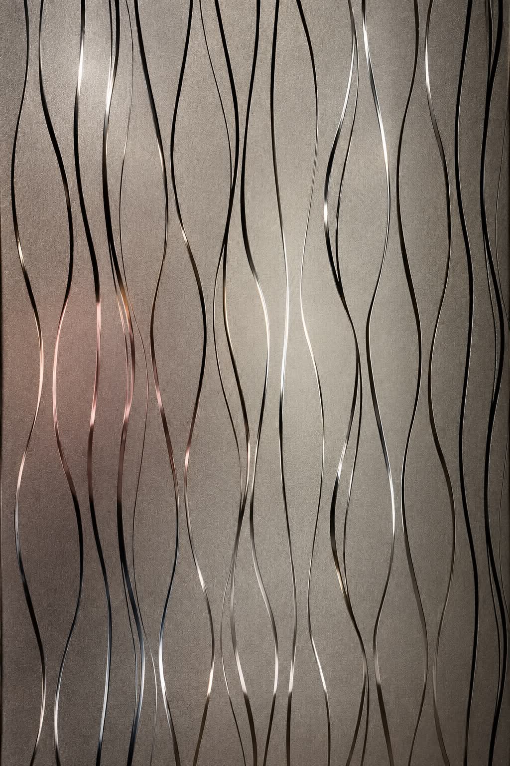 Bamboo Wave Texture Board Panel 106x48 inch