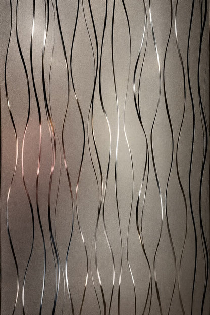 Bamboo Wave Texture Board Panel 106x48 inch