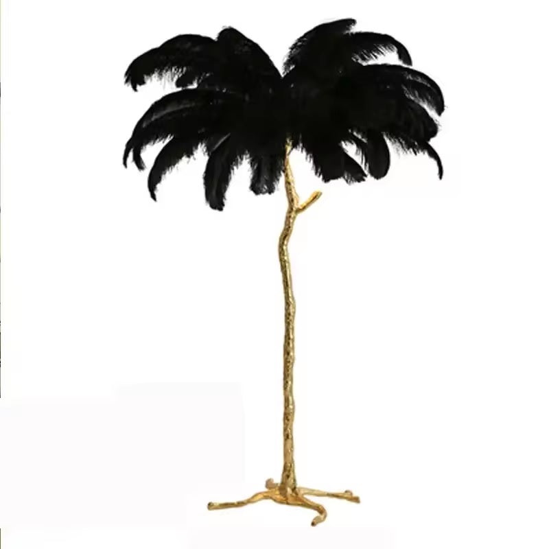 Luxury Unique Ostrich Feather Floor Lamp/Table Lamp