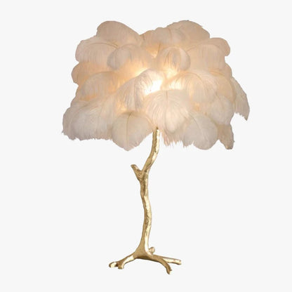 Luxury Unique Ostrich Feather Floor Lamp/Table Lamp