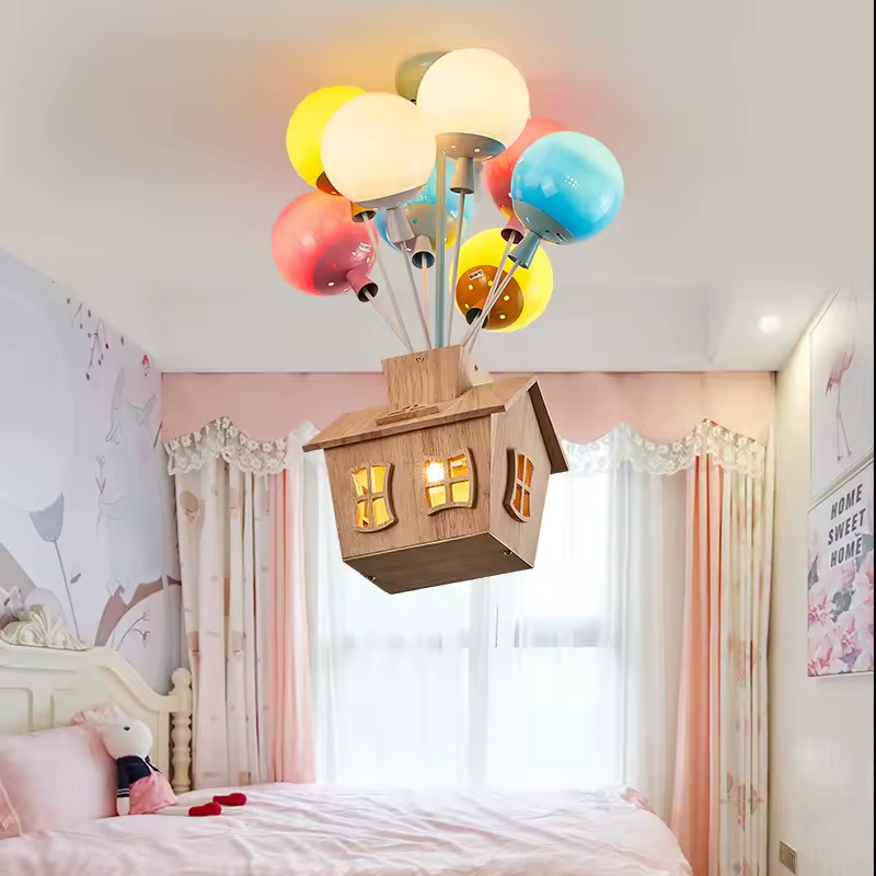 Colorful Air Balloon Pendant Ceiling Light (Six Balls)